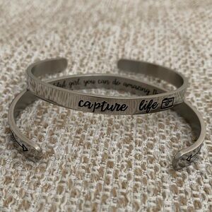 Inspirational Cuff Bracelet Stainless Steel